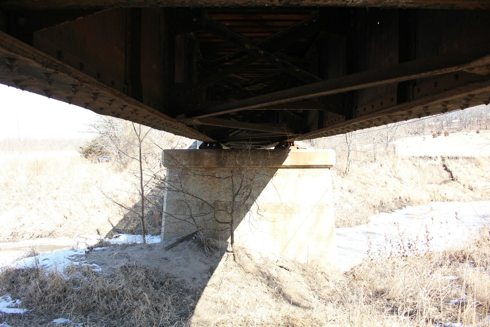 Under bridge
